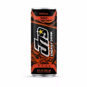 12 fl oz J79 Healthy Energy Drink (Tropical & Punch Zero Sugar Natural Caffeine Enhanced Hydration) - Image 1