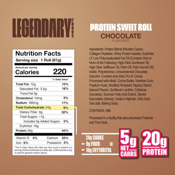 Legendary Foods- Protein Sweet Roll